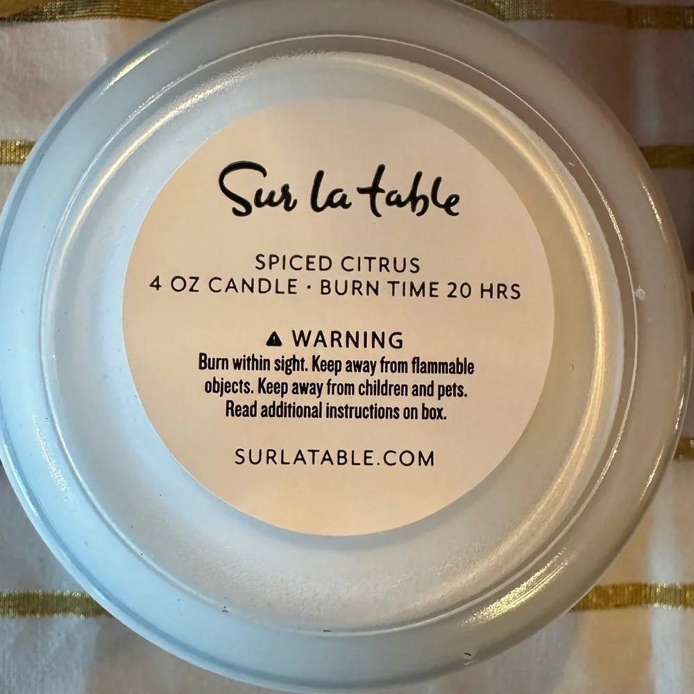 Sur La Table Spiced Citrus Soy Candle